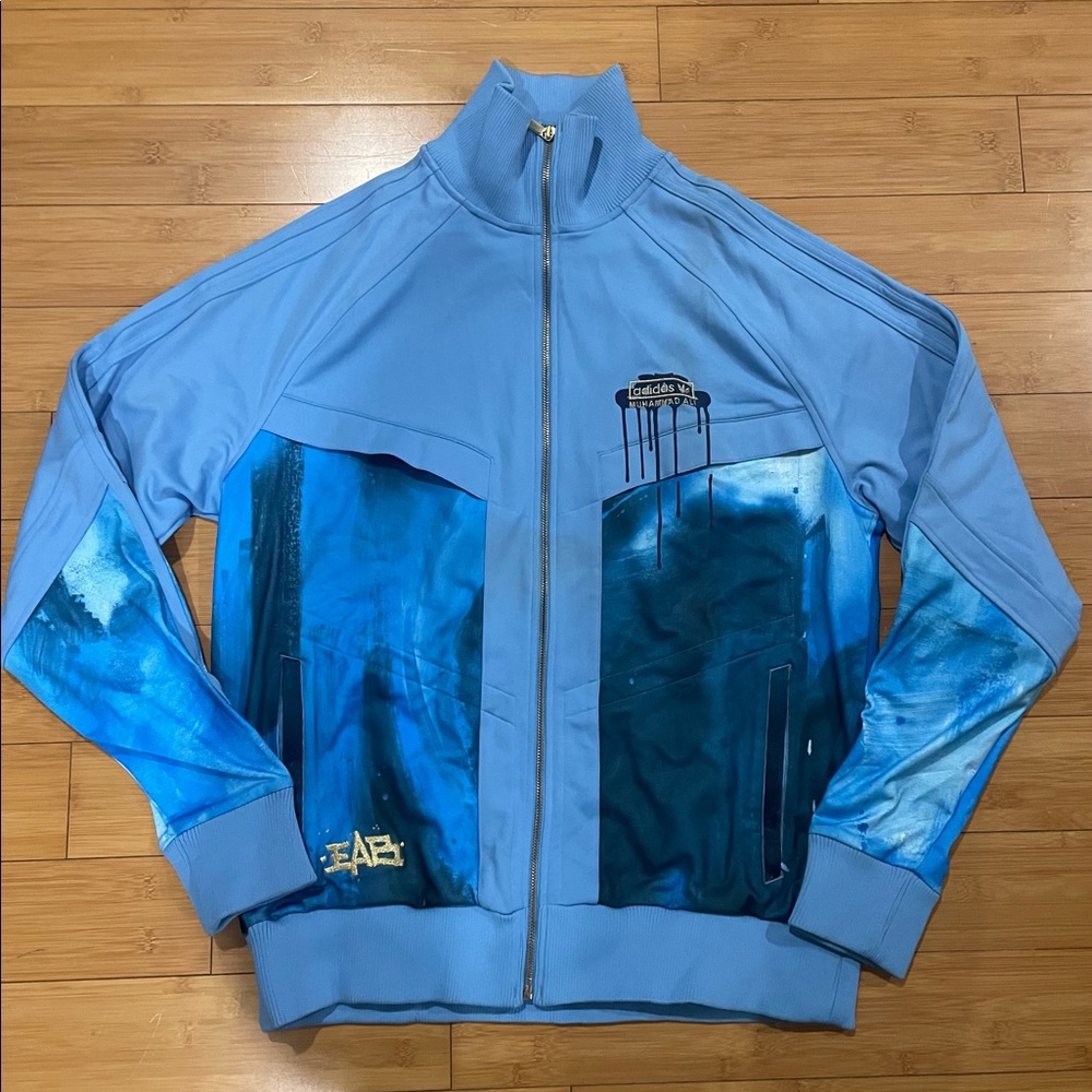 Adidas Original Ali Signature Series “Dedication” Track Top.